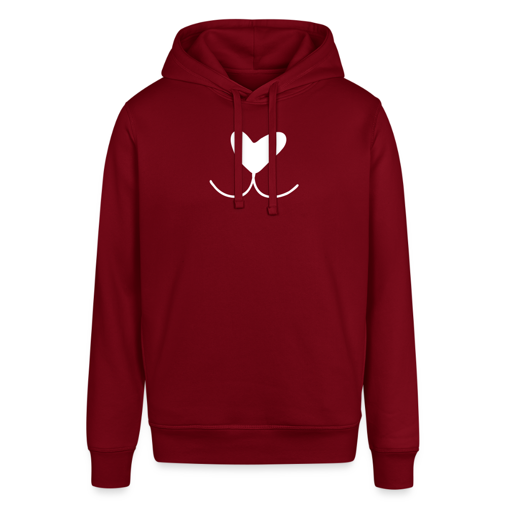 "Doglove" | Unisex Bio Hoodie - Burgunderrot