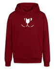 "Doglove" | Unisex Bio Hoodie - Burgunderrot