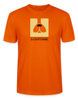 "If I can't bring my dog, I can't come" | Männer Bio-T-Shirt - Tieforange