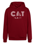 "CAT DAD" | Unisex Bio-Hoodie - Burgunderrot