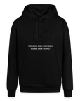 "Vegiss den Prinzen, nimm den Hund!" | Frauen Bio-Hoodie - Schwarz