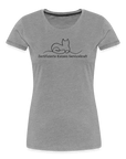 "Zertifizierte Katzen Servicekraft" | Frauen Bio-T-Shirt - Grau meliert