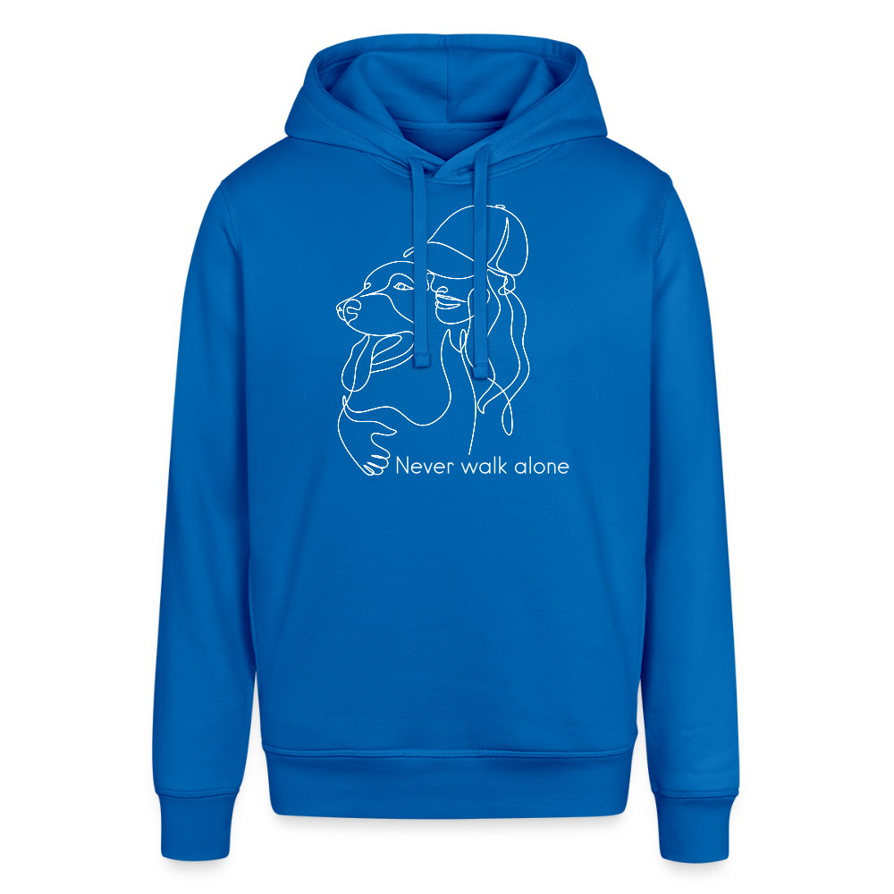 "Never walk alone!" | Frauen Bio-Hoodie - Königsblau