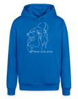 "Never walk alone!" | Frauen Bio-Hoodie - Königsblau