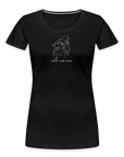 "Never walk alone!" | Frauen Bio T-Shirt - Schwarz