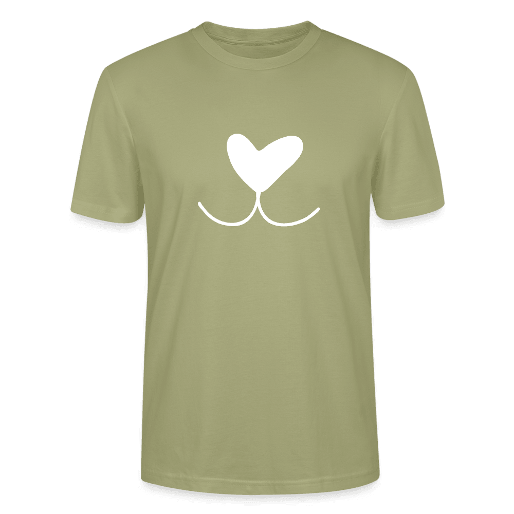 &quot;Doglove&quot; | Männer Bio-T-Shirt - Nebelgrün