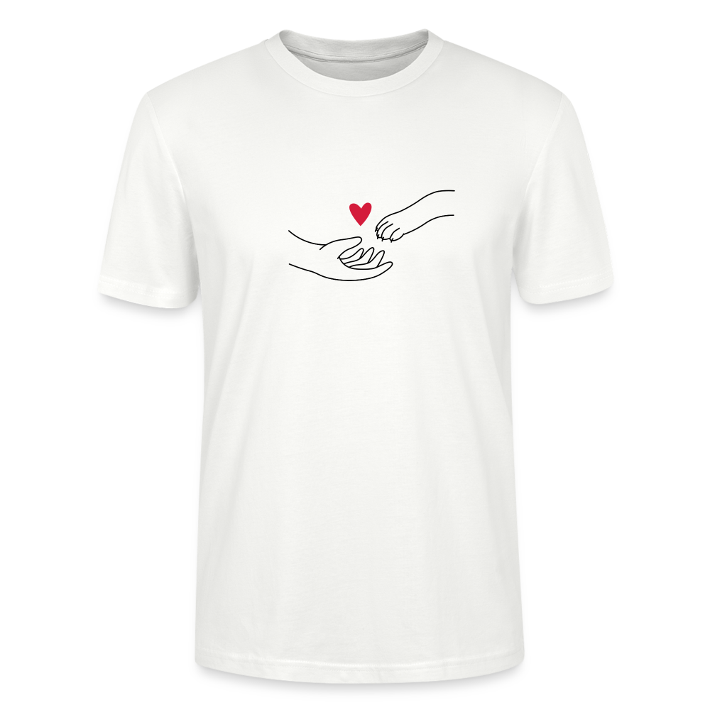 "Catlove" | Männer Bio-T-Shirt - Weiß