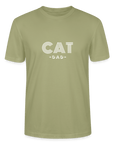 "CAT DAD" | Männer Bio-T-Shirt - Nebelgrün