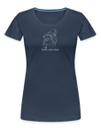 "Never walk alone!" | Frauen Bio T-Shirt - Navy