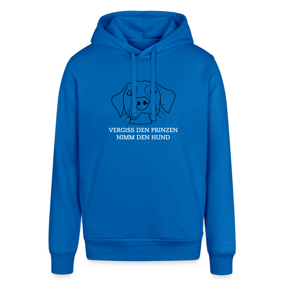 "Vegiss den Prinzen, nimm den Hund!" | Frauen Bio-Hoodie - Königsblau