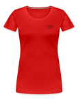 "Meow Meow" | Frauen Bio-T-Shirt - Rot