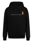 "Keep calm and cuddle the cat" | Unisex Bio Hoodie - Schwarz
