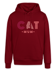 "CAT MOM" | Frauen Bio-Hoodie - Burgunderrot