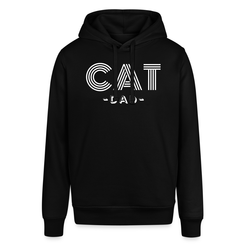 "CAT DAD" | Unisex Bio-Hoodie - Schwarz