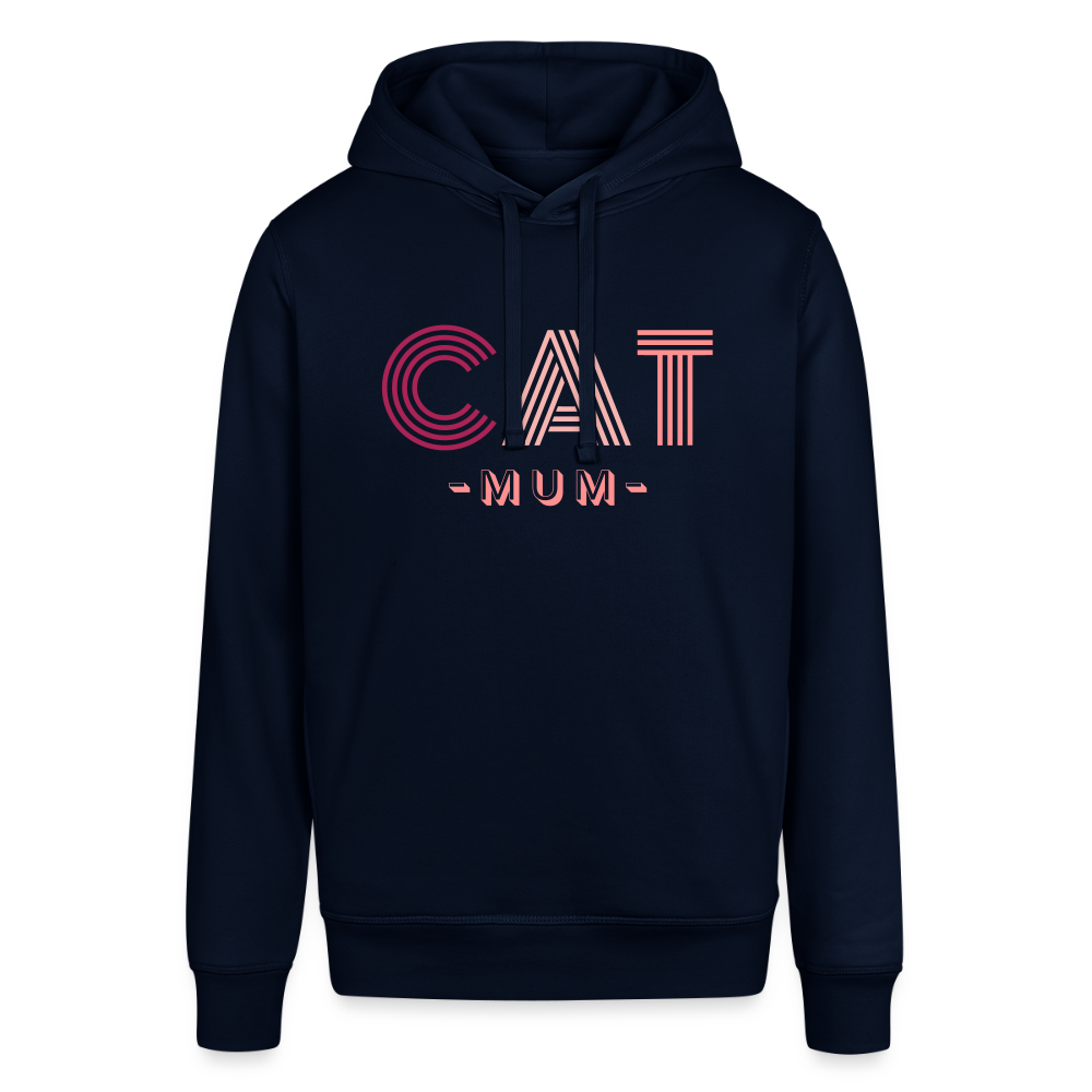 "CAT MOM" | Frauen Bio-Hoodie - Navy