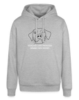 "Vegiss den Prinzen, nimm den Hund!" | Frauen Bio-Hoodie - Grau meliert