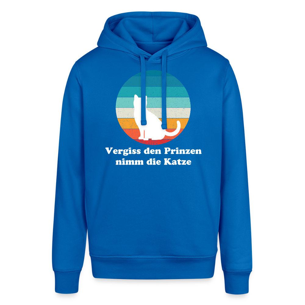 "Vergiss den Prinzen nimm die Katze!" | Frauen Bio-Hoodie - Königsblau