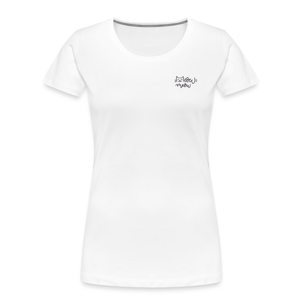 "Meow Meow" | Frauen Bio-T-Shirt - Weiß