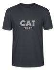 "CAT DAD" | Männer Bio-T-Shirt - Dunkles Graublau