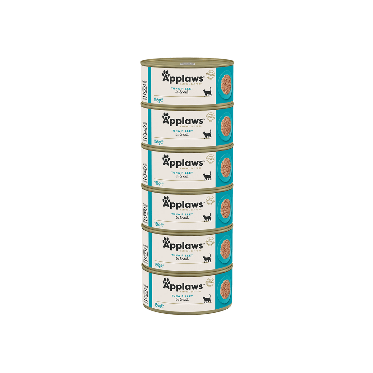 Applaws Katze Thunfischfilet – 6 x 156 g