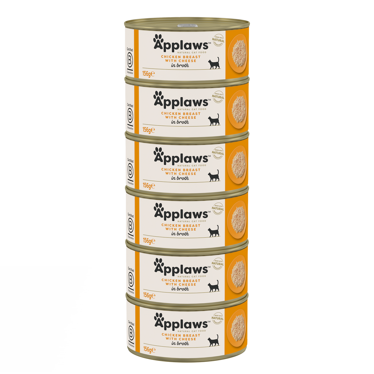 Applaws Katze Huhn & Käse – 6 x 156 g