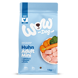 WOW DOG Adult Huhn mit Spinat Minis