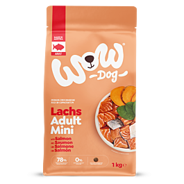 WOW DOG Adult Lachs mit Spinat Minis
