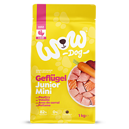 WOW DOG Junior Geflügel mit Karotten Minis
