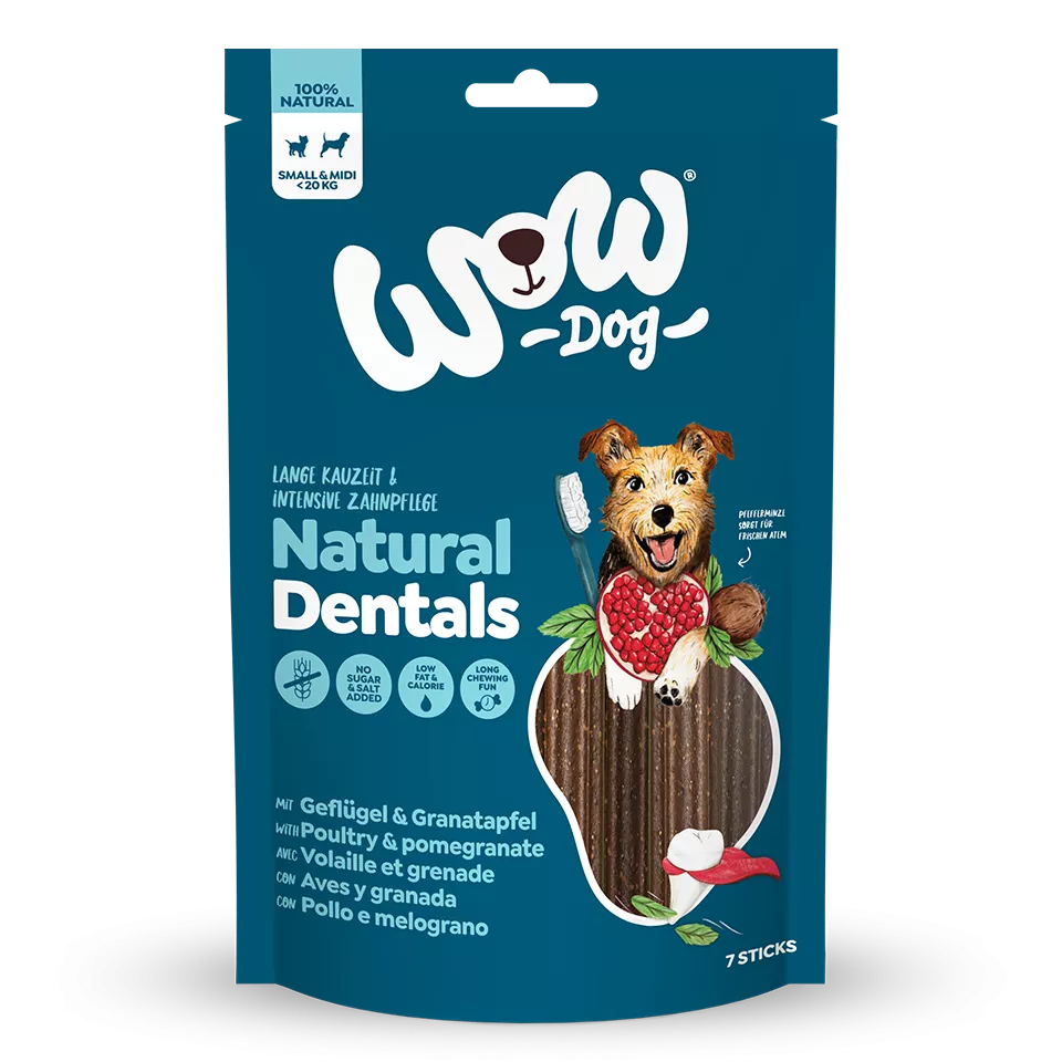 WOW DOG Natural Dentals Geflügel SMALL/MIDI