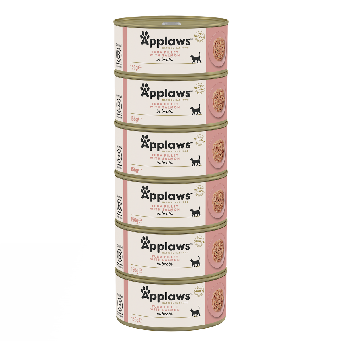 Applaws Katze Thunfischfilet &amp; Lachs – 6 x 156 g