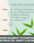 Waschbare Pflegepads aus Bambus (4 Stück)