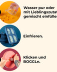 Einsteiger-Set BOGGL® M für große Hunde (15-30 kg): Schleckspielzeug + Form