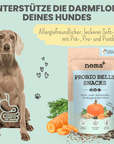 noms+ Probio Belly Snacks für Hunde mit BIOTICS³-Komplex: Präbiotika, Probiotika & Postbiotika