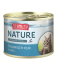Artikel mit dem Namen Schmusy Thunfisch Pur im Shop von zoo.de , dem Onlineshop für nachhaltiges Hundefutter und Katzenfutter.