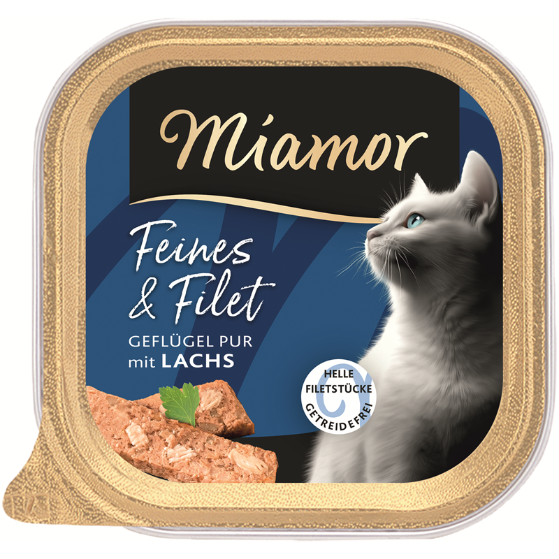 Miamor Feines &amp; Filet Geflügel Pur &amp; Lachs