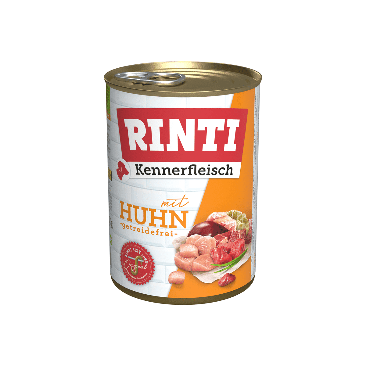 Artikel mit dem Namen Rinti Kennerfleisch Huhn im Shop von zoo.de , dem Onlineshop für nachhaltiges Hundefutter und Katzenfutter.