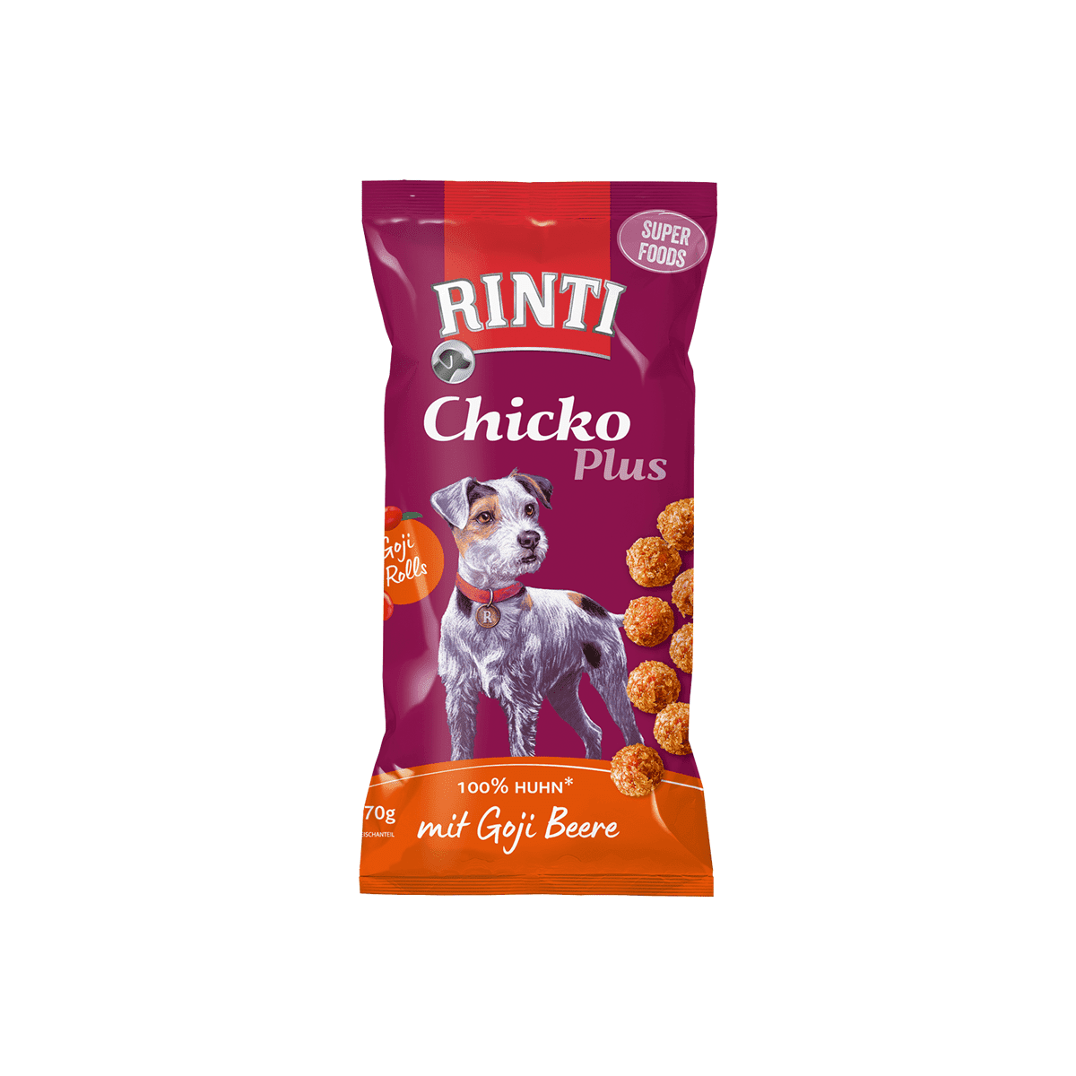 Artikel mit dem Namen Rinti Chicko Plus Superfoods mit Goji Beere im Shop von zoo.de , dem Onlineshop für nachhaltiges Hundefutter und Katzenfutter.