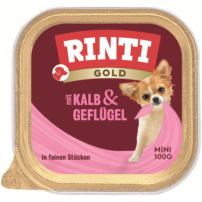 Rinti Gold Schale Mini Kalb &amp; Geflügel