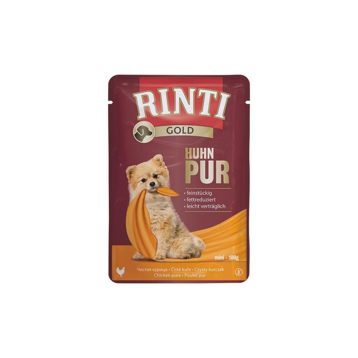 Artikel mit dem Namen Rinti Gold Huhn Pur im Shop von zoo.de , dem Onlineshop für nachhaltiges Hundefutter und Katzenfutter.