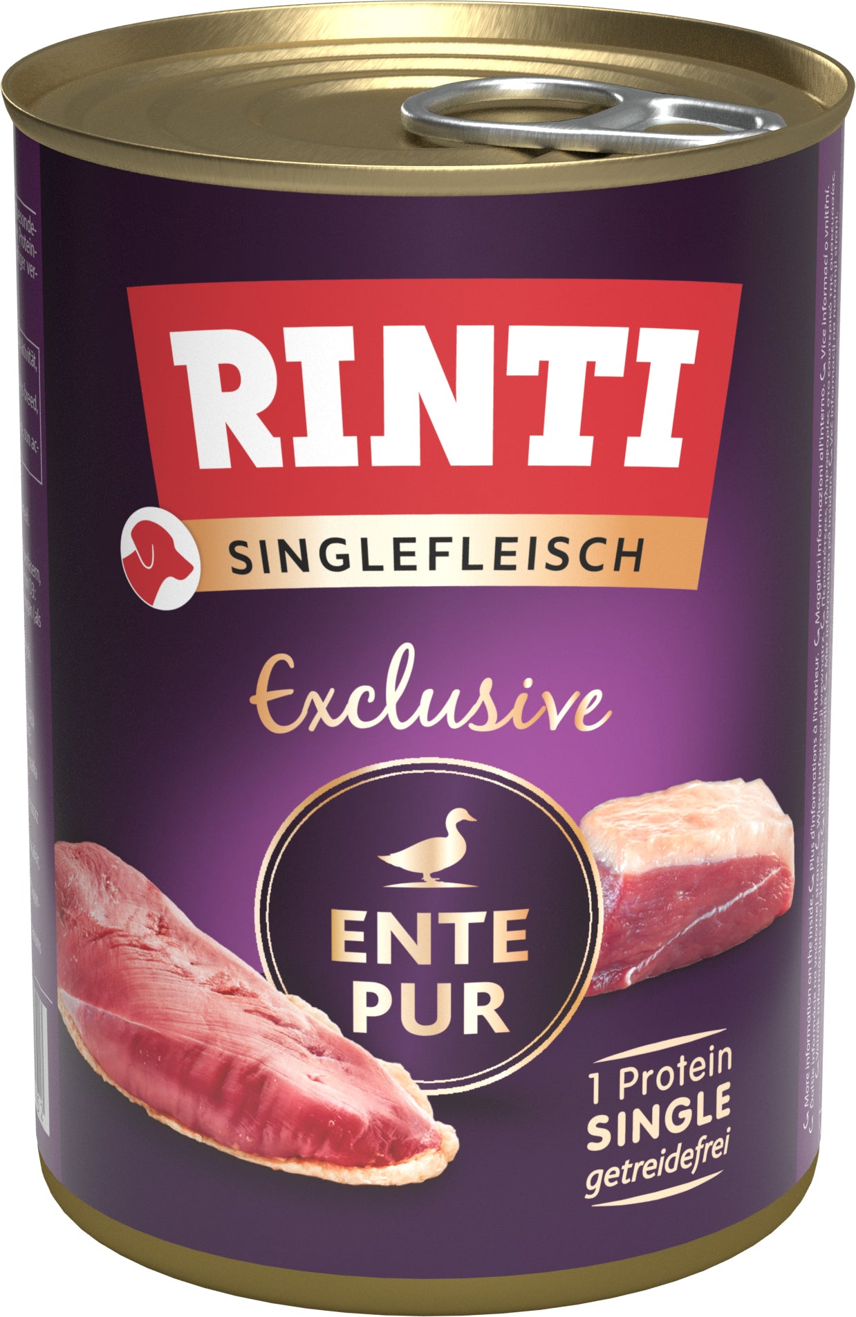 Rinti Rinti Singlefleisch Exclusive Ente Pur 1