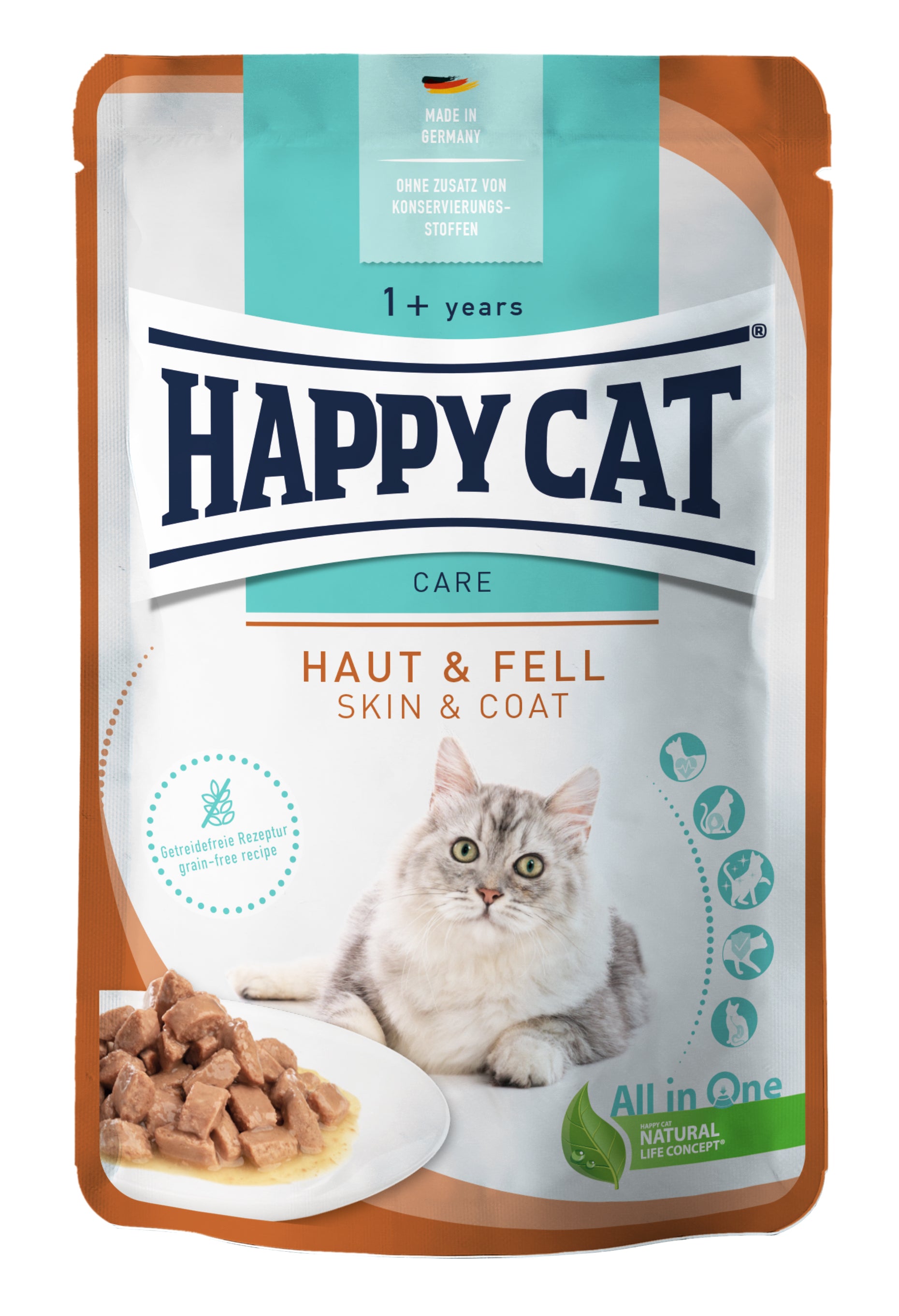 Happy Cat Care Meat in Sauce Haut &amp; Fell