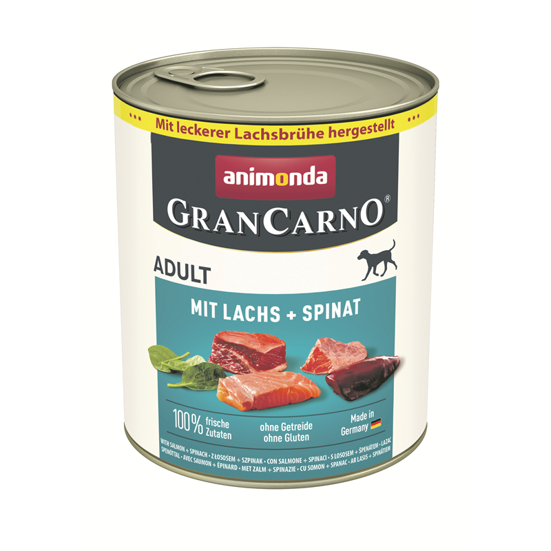Animonda Dog Dose GranCarno Adult mit Lachs + Spinat