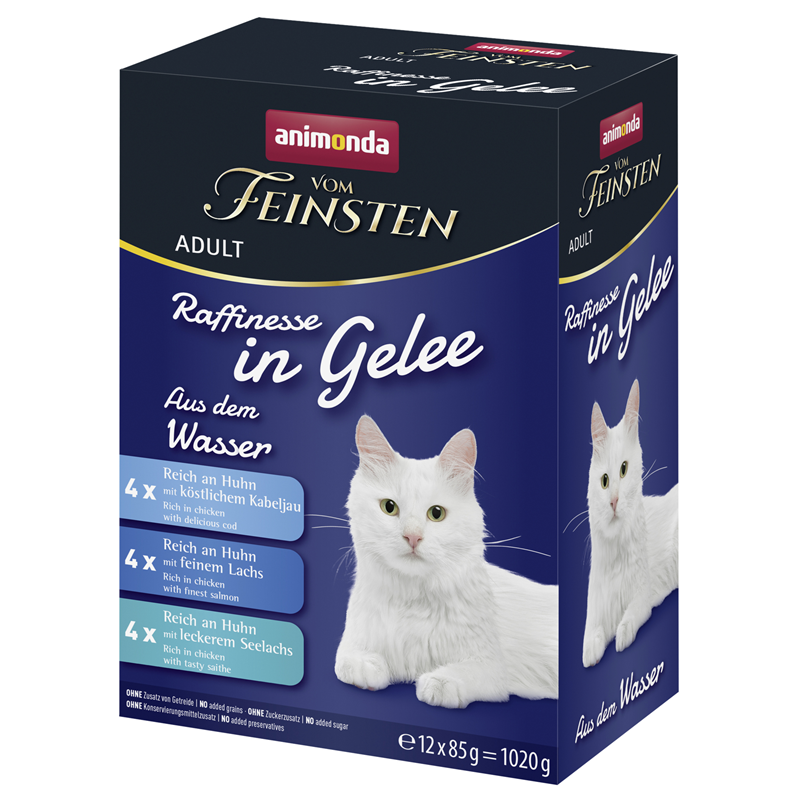 Animonda Vom Feinsten Raffinesse in Gelee Adult Varietäten aus dem Wasser