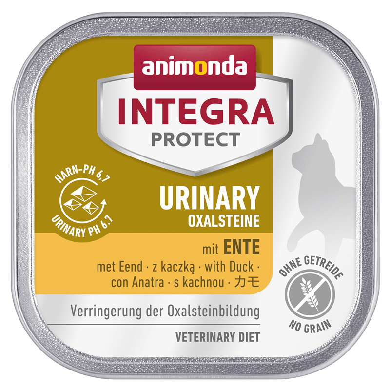 Artikel mit dem Namen Animonda Cat Integra Protect Adult Urinary Oxalstein mit Rind im Shop von zoo.de , dem Onlineshop für nachhaltiges Hundefutter und Katzenfutter.