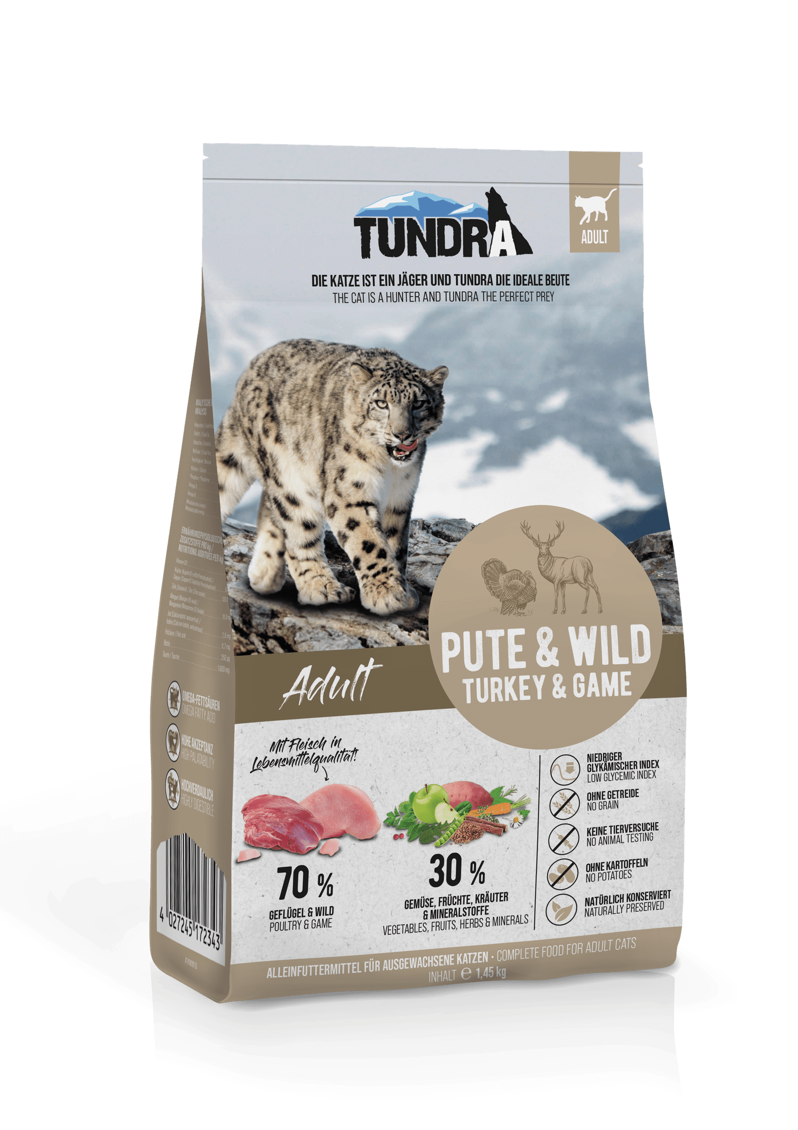 Tundra Katze Turkey+Game Trockenfutter zoo-de