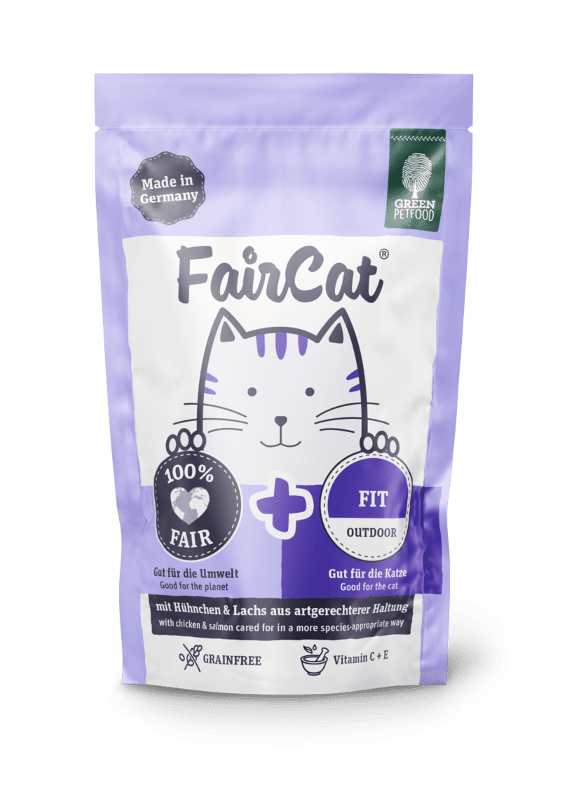 Artikel mit dem Namen FairCat Fit im Shop von zoo.de , dem Onlineshop für nachhaltiges Hundefutter und Katzenfutter.