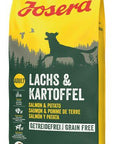 Artikel mit dem Namen Josera Hund Lachs & Kartoffel im Shop von zoo.de , dem Onlineshop für nachhaltiges Hundefutter und Katzenfutter.