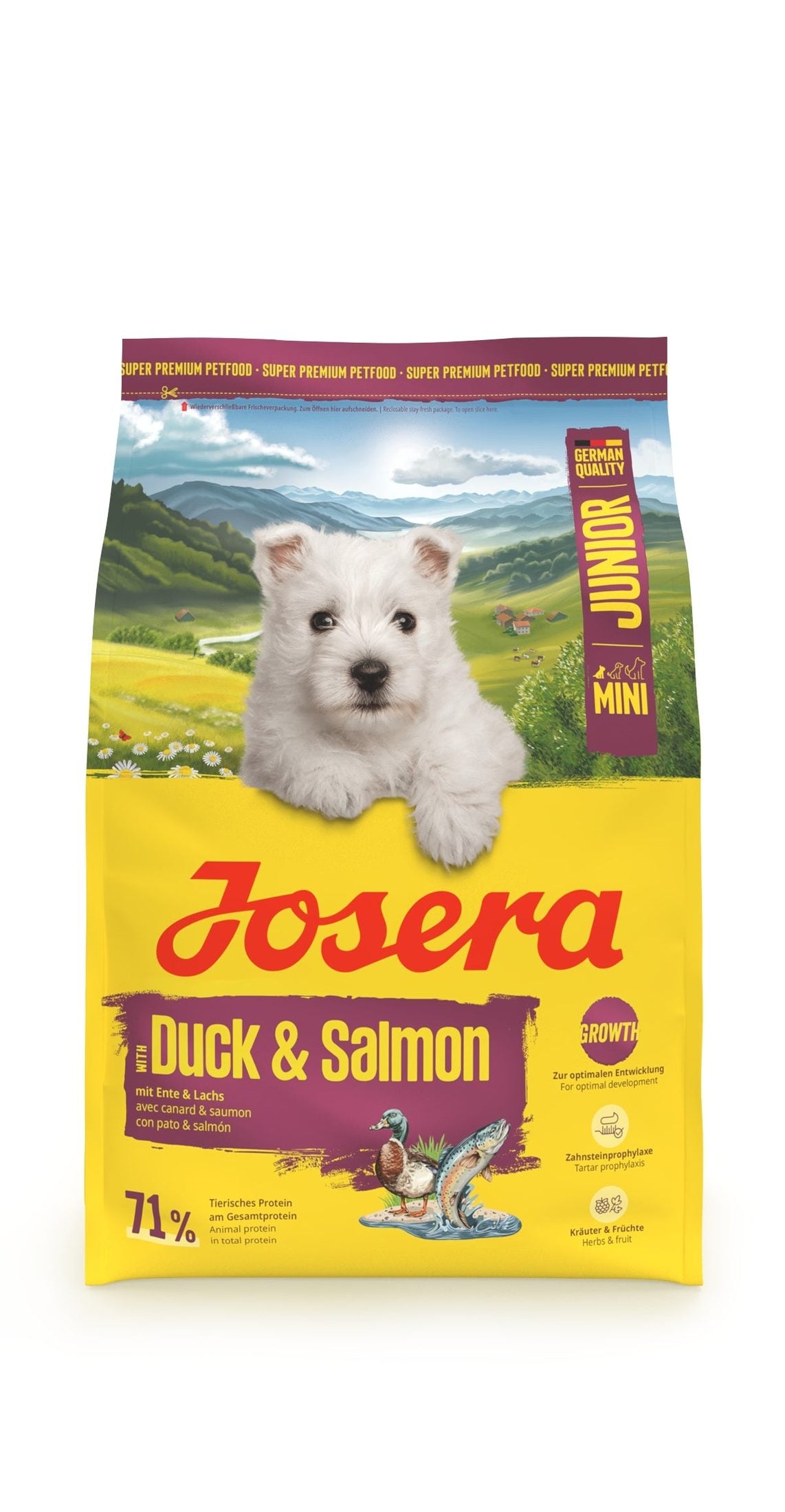 Josera Hund Mini Junior Duck & Salmon zoo-de