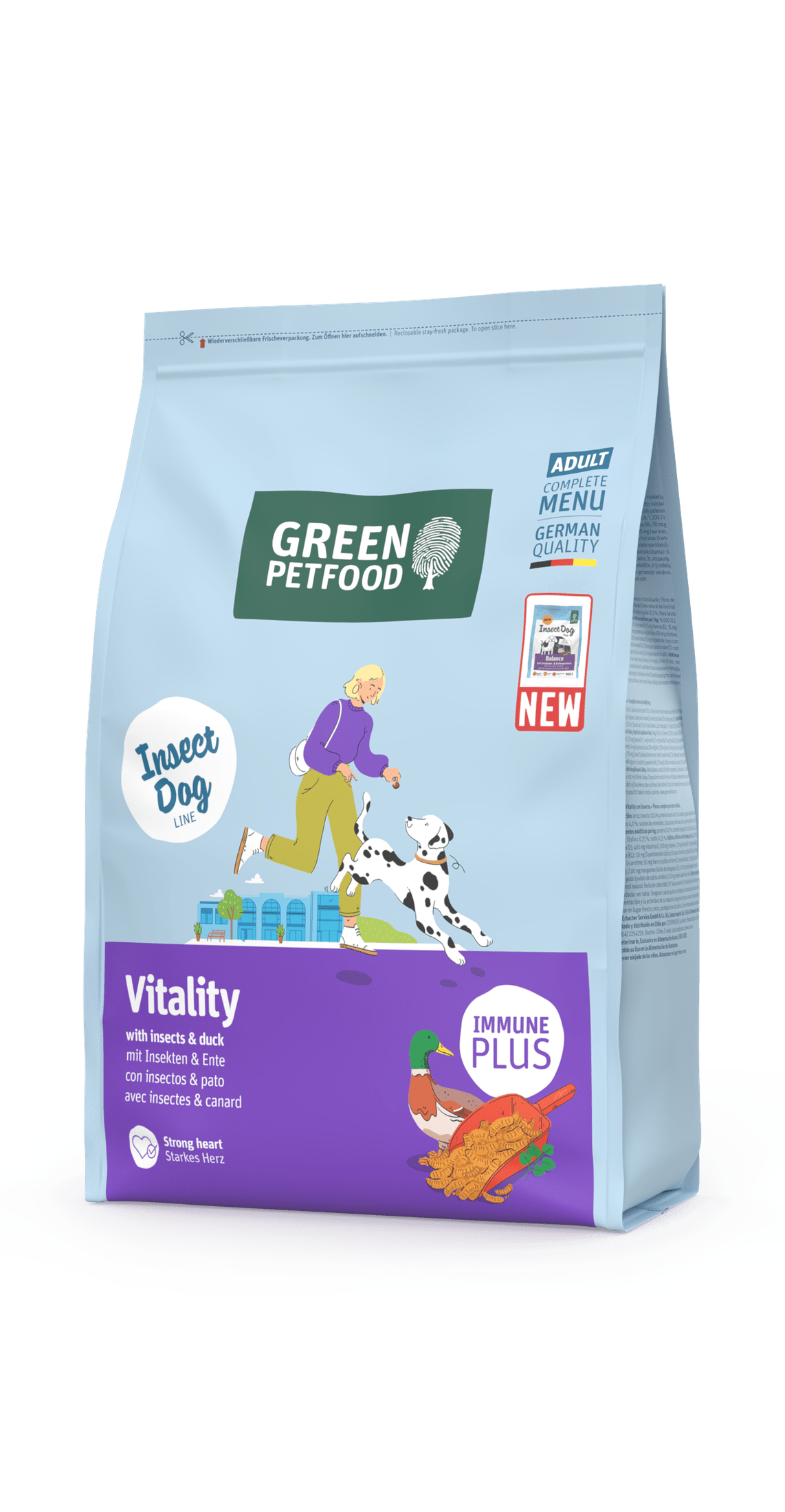 Green Petfood Hund Vitality with Insects zoo-de