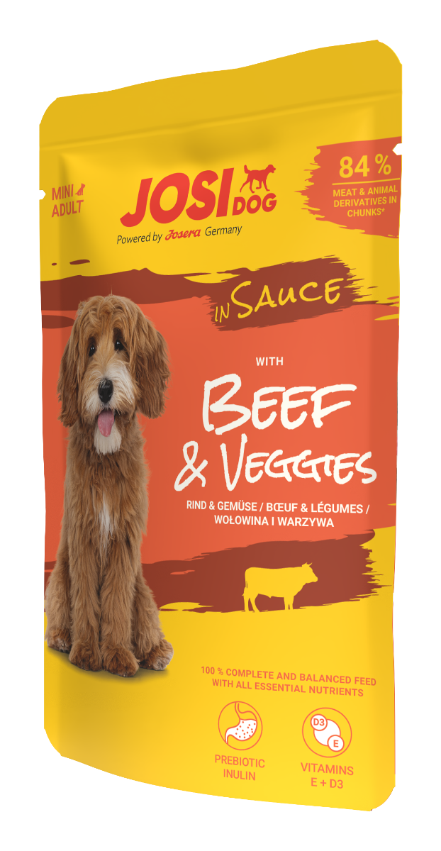 JosiDog Beef&amp;Veggies in Sauce